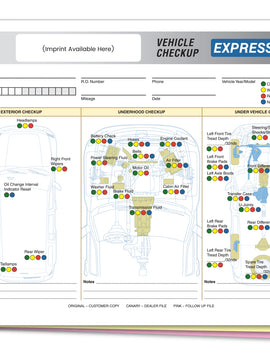 Multi-Point Inspection Forms, 3-Part, Imprinted - Gam Enterprises