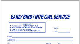 Early Bird Envelopes, Large - Gam Enterprises