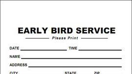 Early Bird Envelopes, Regular Size - Gam Enterprises