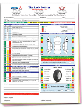Multi-Point Inspection Forms, Custom - Gam Enterprises