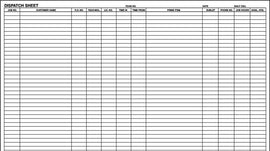 SC-3: Dispatch Sheet - Gam Enterprises